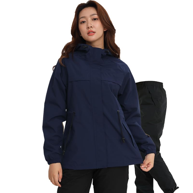 Костюм верх и низ комплект вода Aoki Outdoor Golf горный горный дождливый сезон защита Дождевик, Плащ, женский [дождевик водонепроницаемый, отталкивающий,