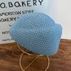 Elegant Straw Pillbox Hat Weave Fedora Hat Women Straw Beret Hat  Airline Uniform