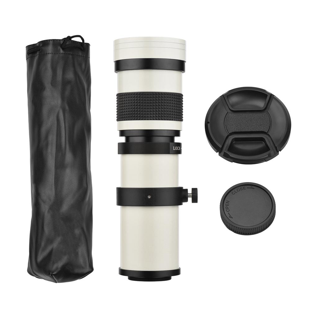 Camera MF Super Telephoto Zoom Lens F/8.3-16 420-800mm T Mount with Universal 1/4 Thread Replacement