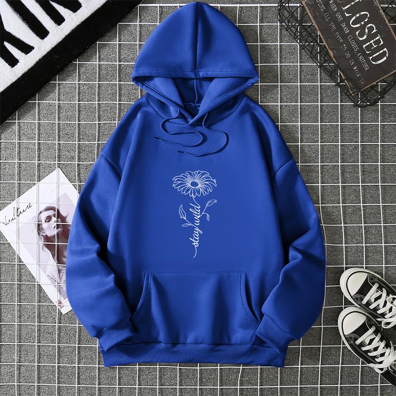 Of The Season Women's Hoodie Sweatshirt Thickened Fleece Loose Fit Autumn Style Korean Fashion Student Outerwear Casual