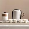 High-End Portable Anti-Scald Travel Tea Set with Glass Teapot
