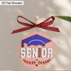 2025 Graduation Wood Ornament, Graduation Party Supplies, High School College Masters Degree PHD Graduation Keepsake for Students