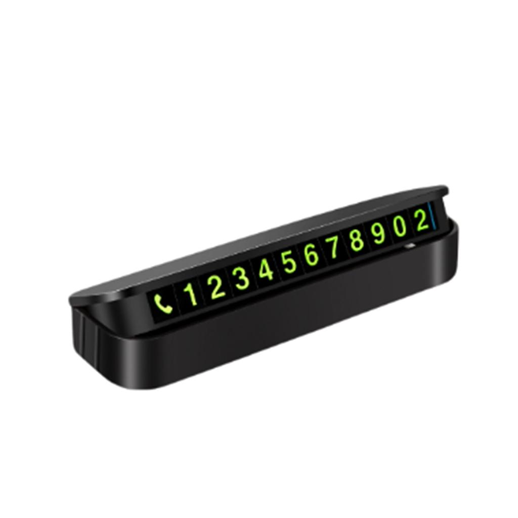 Знак парковки автомобиля Толкайте скрытый светящийся подвижный номерной знак Подарочный номерной знак для временной парковки автомобиля