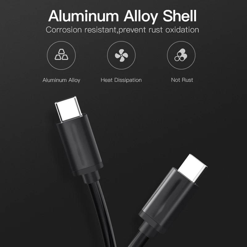 Кабель USB Type C - Type C 5A 100 Вт Кабель USB-C PD для быстрой зарядки для Macbook Samsung Xiaomi Type-C USBC