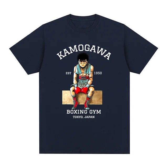 Винтажная футболка Hajime No Ippo KBG Design, забавная хлопковая футболка унисекс с аниме Makunouchi, новая футболка, женские топы