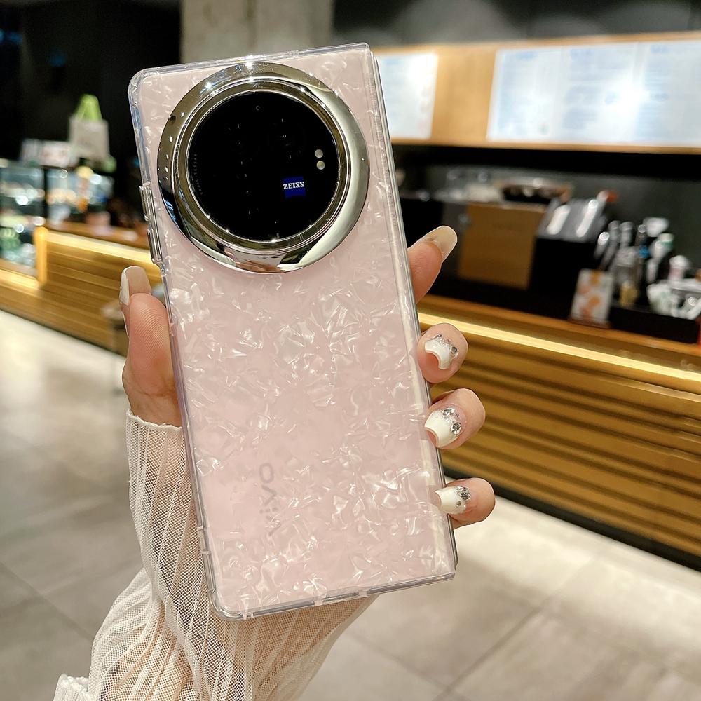 KEYSION Роскошный глянцевый чехол с бриллиантовым узором для VIVO X Fold 3 3 Pro 5G, ударопрочный женский чехол для телефона VIVO X Flip