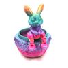 Cute 3D Printed Easter Rabbit Eggs with Mini Surprise Toys for Kids Birthdays Party Favors Gifts Christmas Goodies Filler