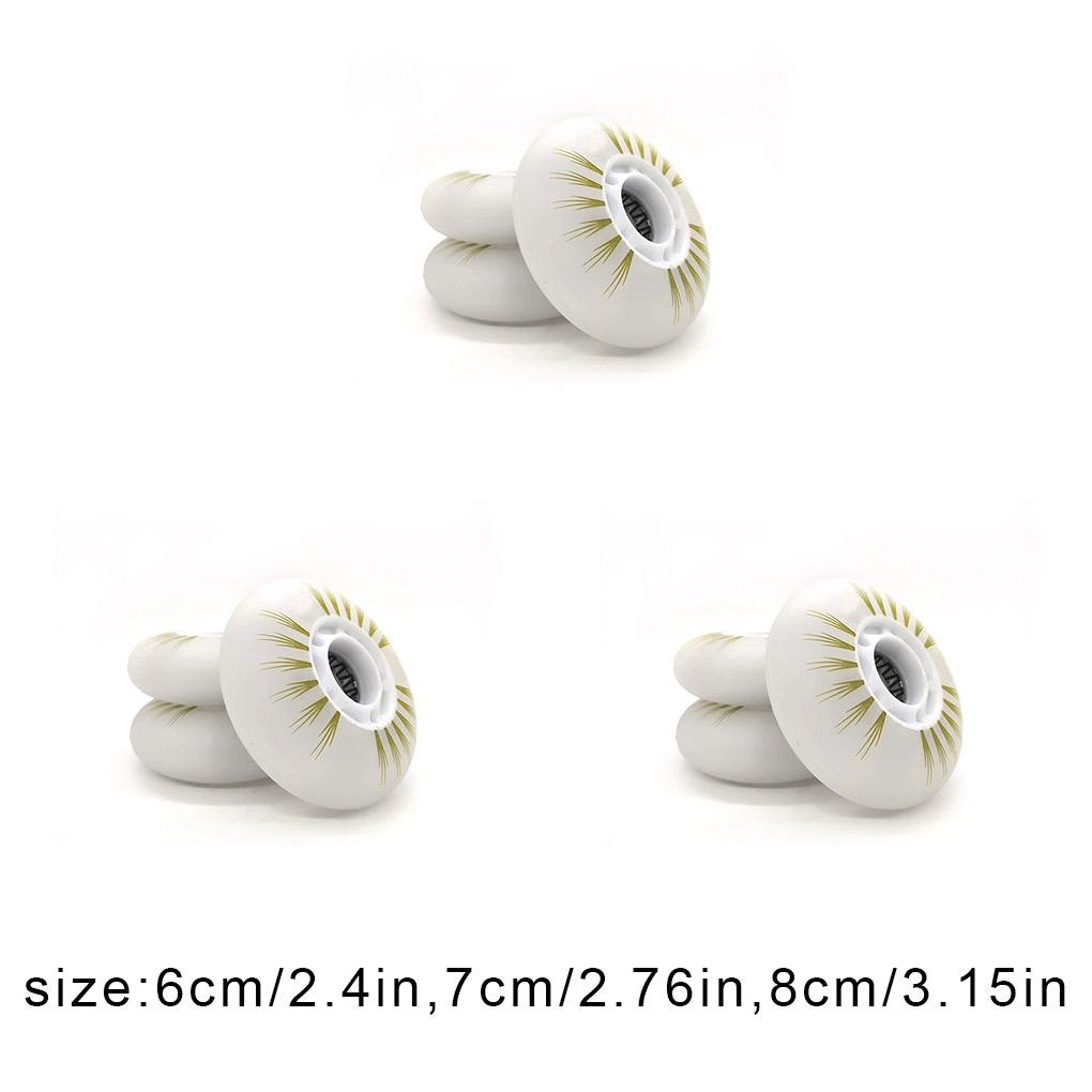 Детские роликовые колеса со светодиодной подсветкой, скользящие полиуретановые колеса для катания с подшипниками, набор для скейтборда, насадка для начинающих