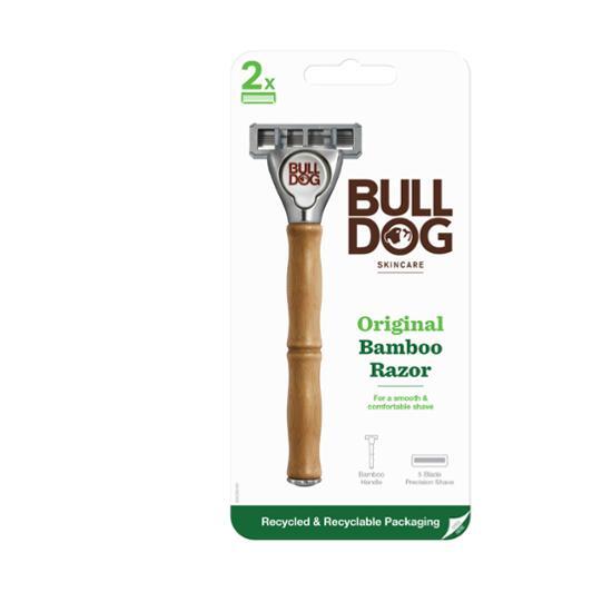 BULLDOG Original Bamboo 5-Blade Razor (1 Handle + 2 Blades)