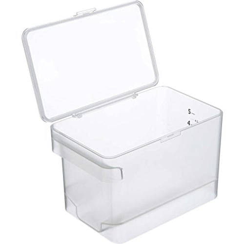 Yamazaki Rice Container, Airtight, Under-Sink Rice Container, 5kg Capacity, Plate, Measuring Cup Included, Clear, 3379