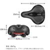Bicycle Saddle Black Shock Absorption Bicycle Saddle Cushion Memory Foam Suspension Replacement