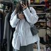 Синее Винтажное Хлопковое Пальто для Женщин с Поясом Стильная Зимняя Куртка Теплое и Удобное Модное Верхнее Одежда