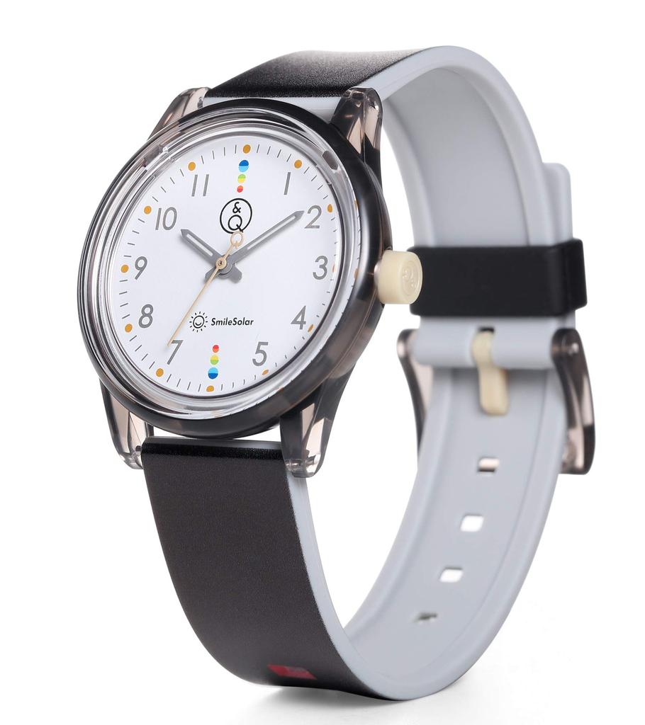 Watch Analog Smile Solar Matching Style Waterproof Urethane Belt Black [Citizen Q&Q] RP26-010 Men's