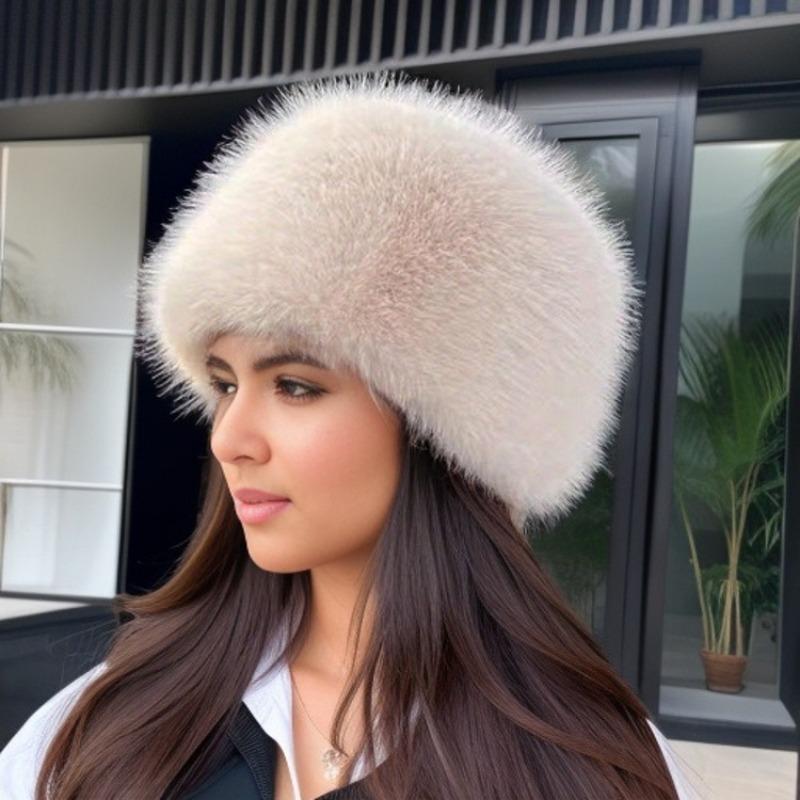 Осенне-зимняя теплая шапка из меха лисы от компании Milliner с плоским верхом, защитная шапка для ушей, милая модная шапка для женщин, уличное зрелое кепи