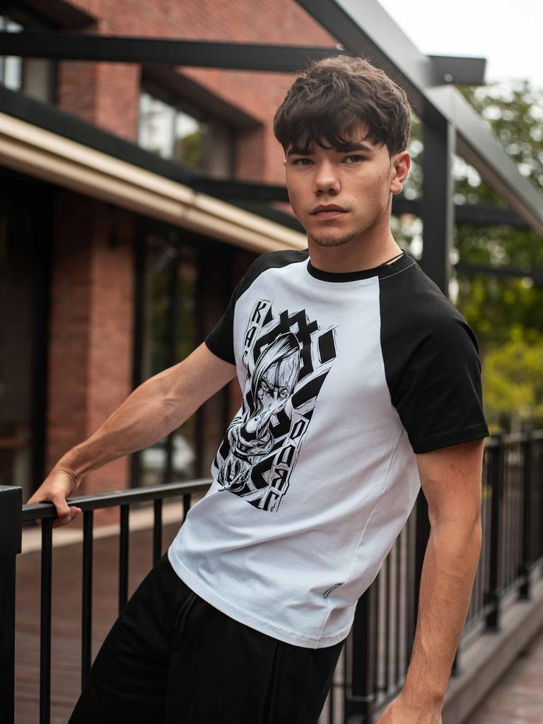 Футболка Custom Wear КОЗАК черно-белая унисекс