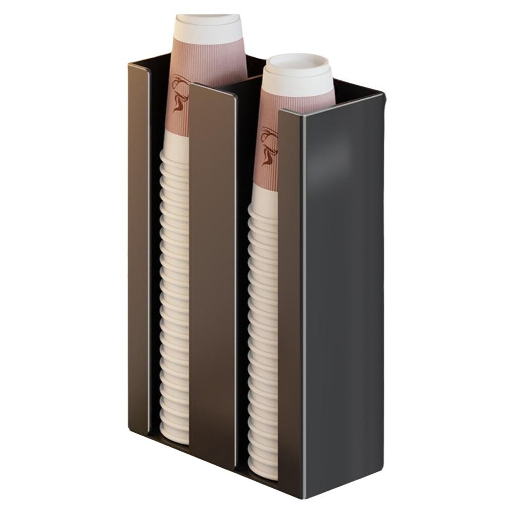 Iron Paper Cup Dispenser Large Capacity Cup Storage Rack Durable Paper Cup Organizer Refrigerator