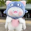 Shark Cat Doll Simulation Plush Toy Handmade Doll Cartoon Anime Cute Pillow Cushion Home Decoration Children's Birthday Christmas Gift