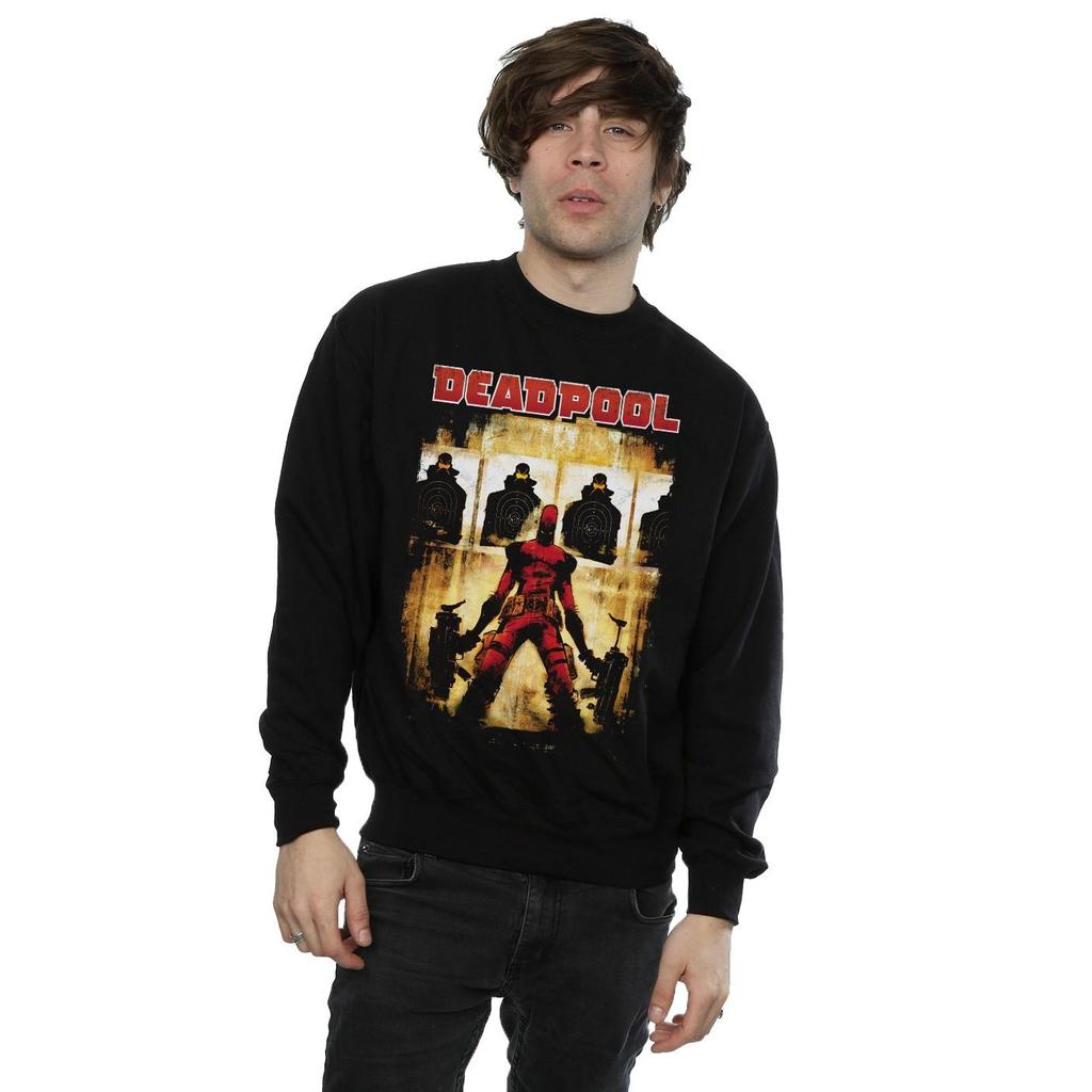 Marvel Mens Deadpool Target Practice Sweatshirt