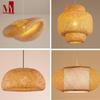 Japanese Bamboo Lantern Chandelier for Restaurants, Hotels and B&Bs - Personalized Lampshade