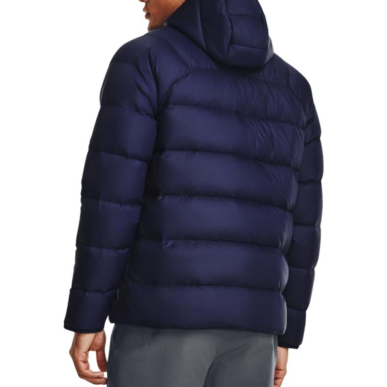 Under Armour Однотонная куртка с капюшоном и длинными рукавами на молнии, мужские куртки, синяя 1372651-410