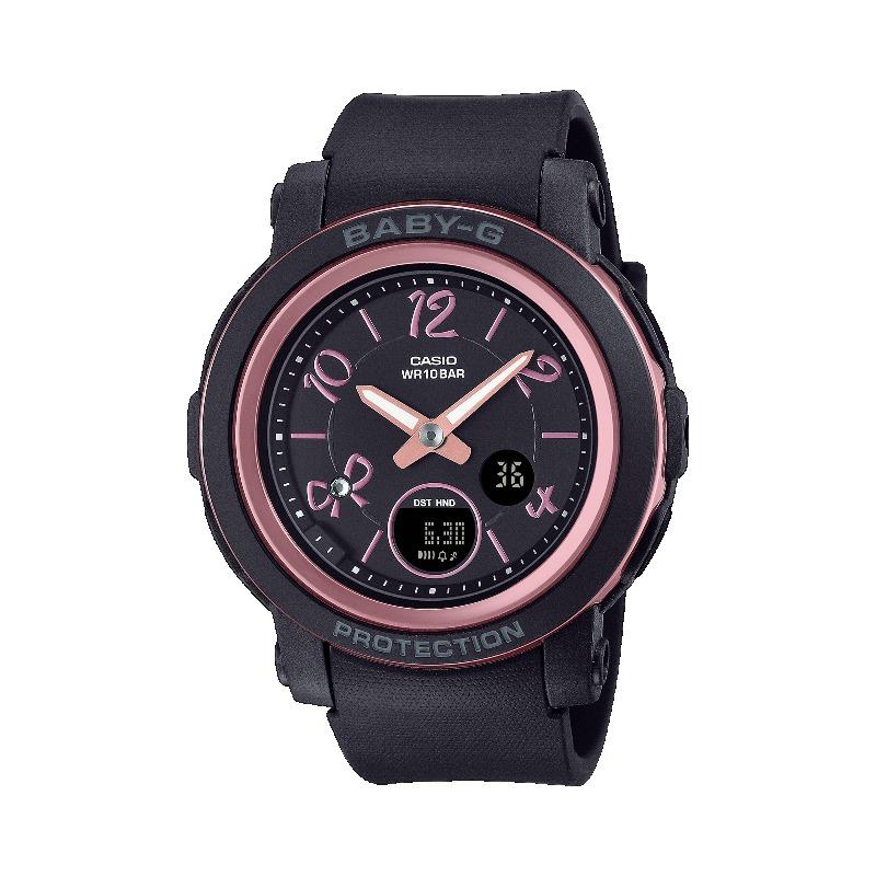 Casio Женские часы Baby-G, аналоговые, кварцевые, ударопрочные, водонепроницаемые 100 м, из смолы, BGA-290RA-1A