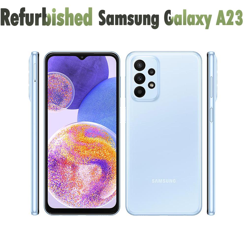 Восстановленный Samsung Galaxy A23 A235F Оригинальный Разблокированный Восьмиядерный 6 ГБ ОЗУ 64 ГБ ПЗУ 50 МП 6,6'' 5000 мАч Смартфон с одной SIM/двумя SIM