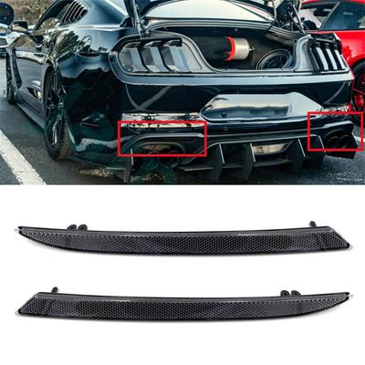 2 шт. Для Ford Mustang 2018-2023 Дымчатая тонированная линза Задний бампер Диффузор Отражатель