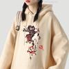 Hu Tao Hoodie Genshin Impact Sweatshirts Women Spring Long Sleeve Clothes Girls Oversized Tops Kawaii Graphic  Print Pullovers