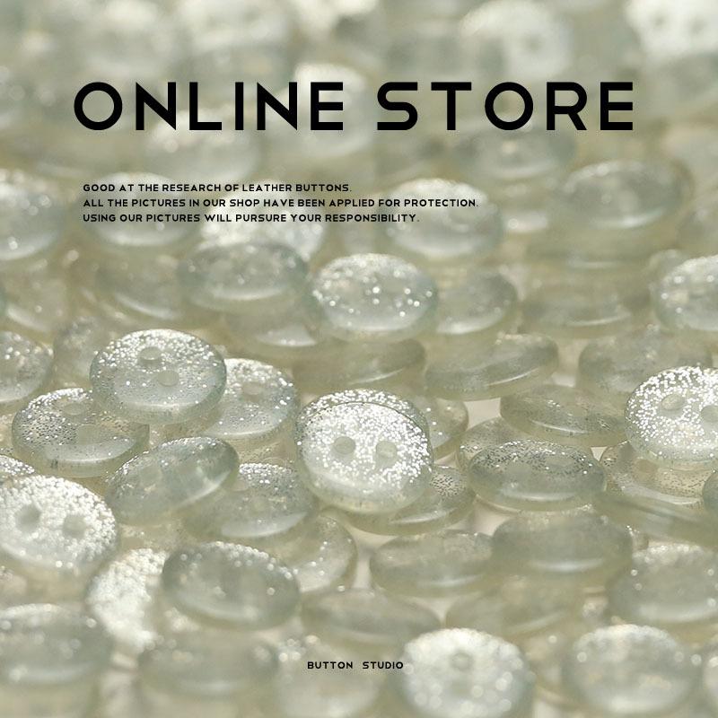 5Pcs Silver Sequined Two-Eye Button Transparent Resin Accessory Knitted Cardigan Sleeve Collar Button Shirt Top Button