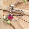 Pink Ruby Gemstone 925 Sterling Silver Plated Casuel Pendant Jewelry NST-CP3