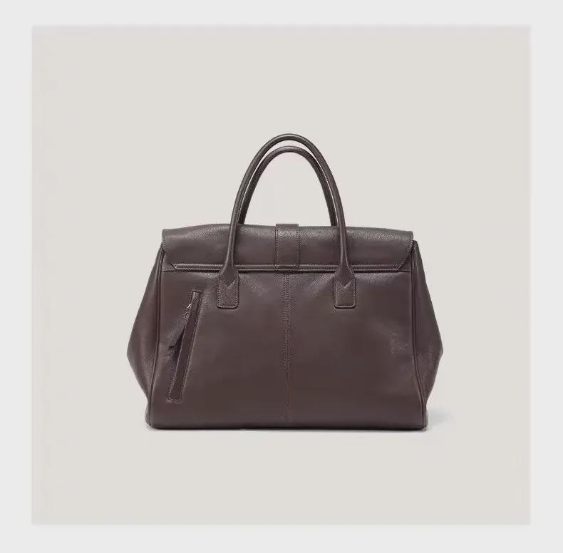 Qiuzhen 2024 Ретро дамский портфель и сумка-тоут большой вместимости