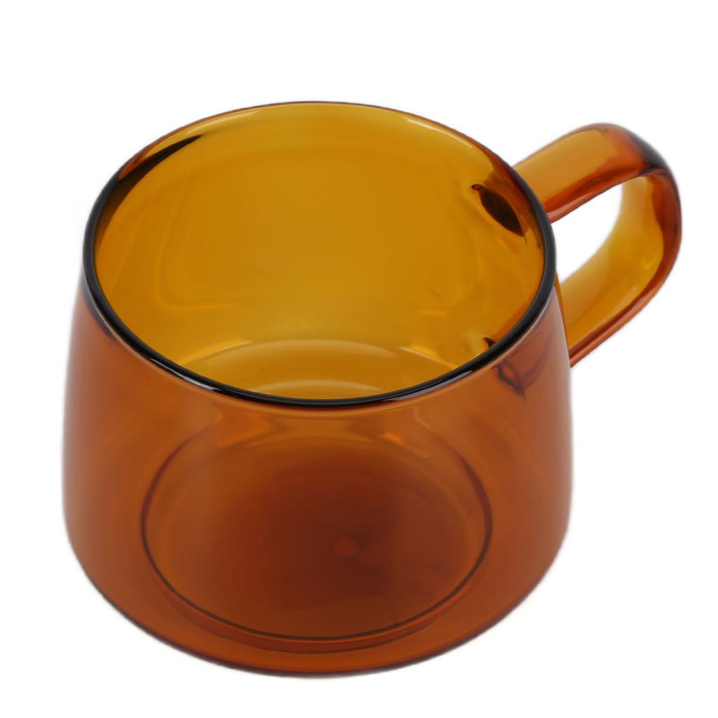 Transparent Coffee Cup 250ML Borosilicate Cup Glass Tea Water Milk Mug with HandleSuccinite