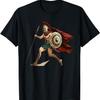 Achilles Cartoon Greek Warrior Trojan War T-Shirt
