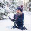 3Pcs/Set Winter Children Scarf Hat Gloves Set Warm Bonnet Gloves Kits Knitted Hats Scarfs  Kids