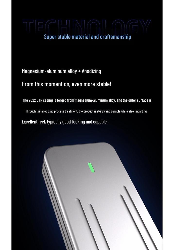 Корпус для мобильного жесткого диска JiaYi i9GTR M.2 NVME Aluminum Type-C 3.1 Gen 2