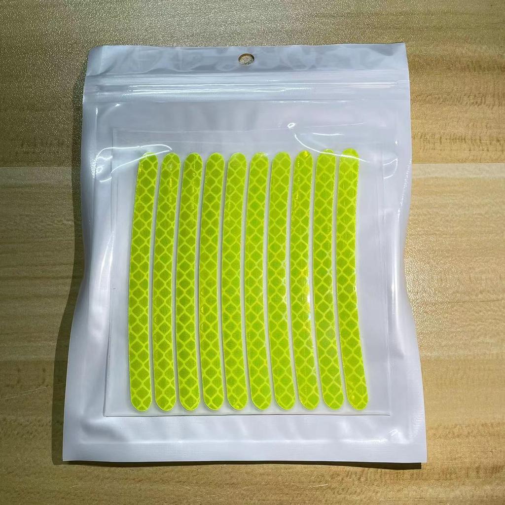 Наклейки на ступицу колеса автомобиля, светоотражающие украшения для ночного освещения, наклейки на обод колеса и шины мотоцикла, электромобиля, 20 шт.