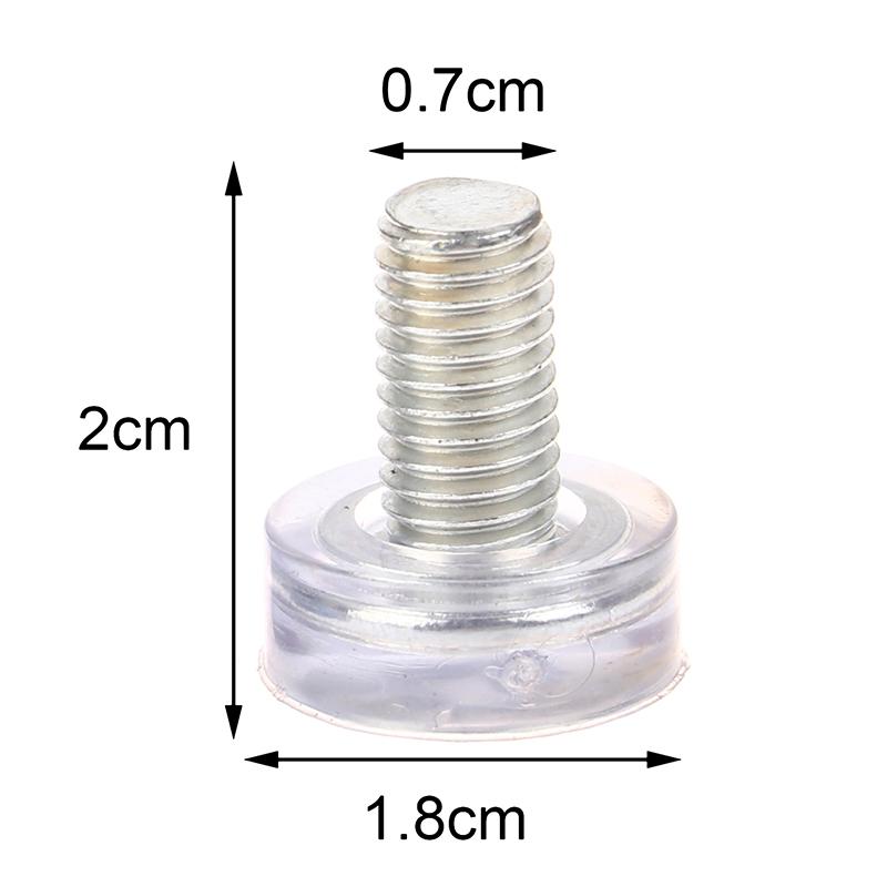 10 шт. прозрачная железная пластиковая мебель стол стул ножки регулируемые выравнивающие скользящие накладки M6 M8 винты в противоскользящих накладках для ног