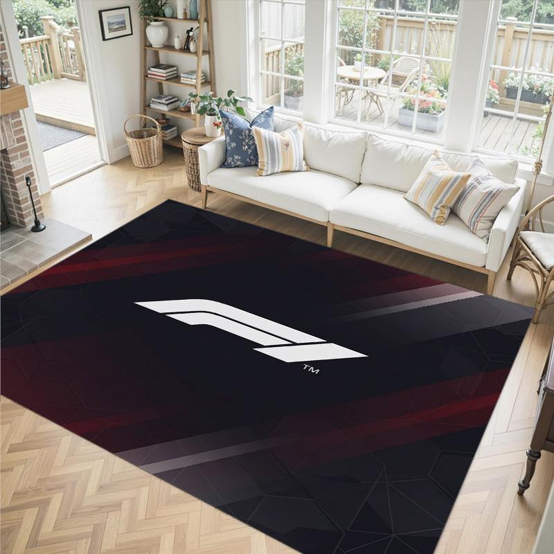 F1 Design Crystal Velvet Carpet Cozy Non?Slip Printed Rug For Bedroom Living Room Entrance