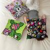 Мультяшная подушка Tokidoki Graffiti Аниме подушка Подушка для головы дивана-кровати Наволочка Чехол для подушки 45x45 см Мода