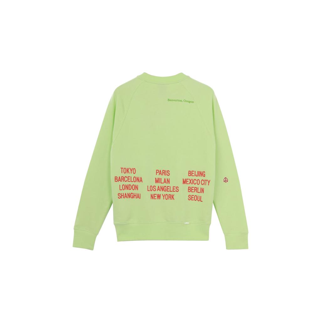 Nike Толстовки Мужские Зеленые С Круглым Вырезом Умеренные Обычные DD0883-383