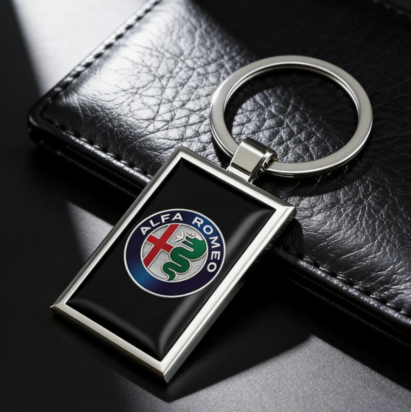 IJOPV1 For Alfa Romeo Car Keychain Pendant Key Chain Cospaly Accessories Keyring for Women Men Jewelry Gifts