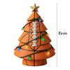 Tennis Football Rugby Series Christmas Tree Shaped Ornament 10*10*15 Cm Desktop Office Home Party Decoration  Accessories
