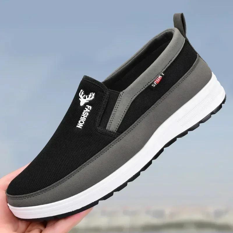 Black Casual Sneakers 2024 Spring New Lightweight Male Tennis Shoes Men Sneakers Soft Mesh Casual Shoes Outdoor Anti-Slip Shoes