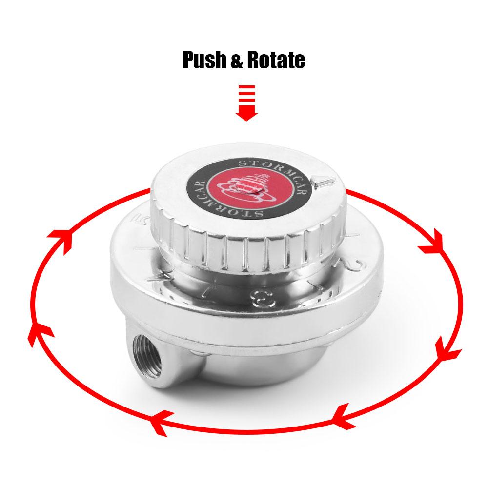 Universal Adjustable Carburetor Fuel Pump 1.5-5 Psi 5/16'' 3/8'' Fuel Line Pressure Regulator for Automotive car Pressure Regulators 5