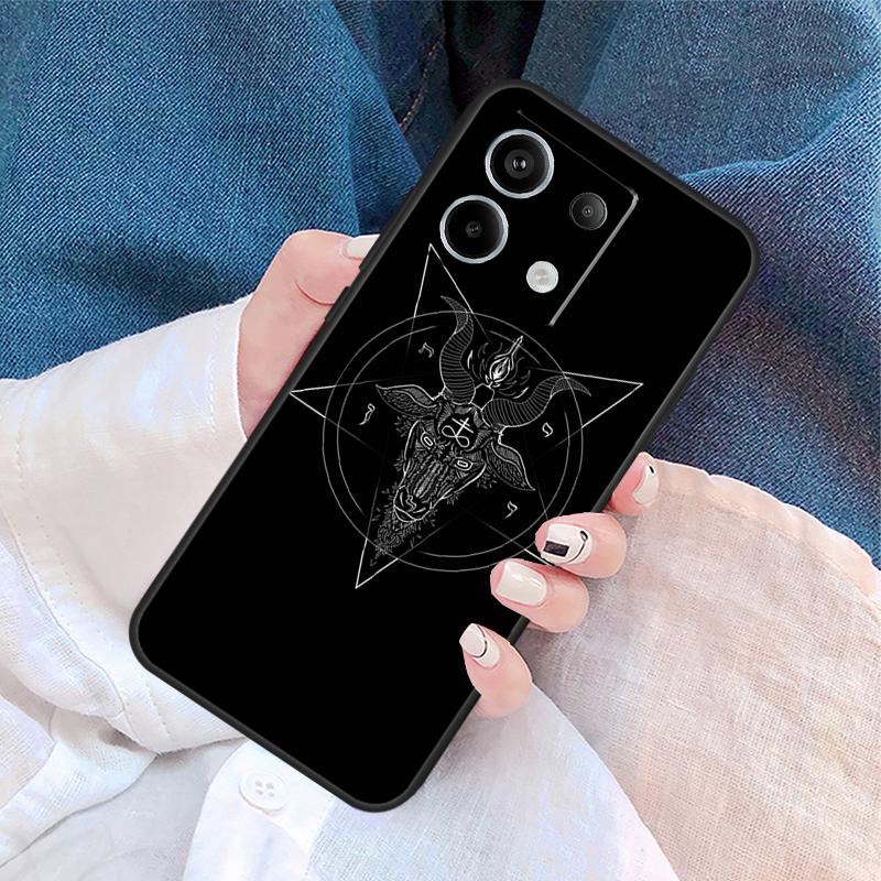Пентаграмма 666 Демонический Чехол Для Xiaomi Redmi Note 13 14 Pro 12 11 9 10 9S 10S 11S 12S Redmi 14C 10C 12C 13C Case