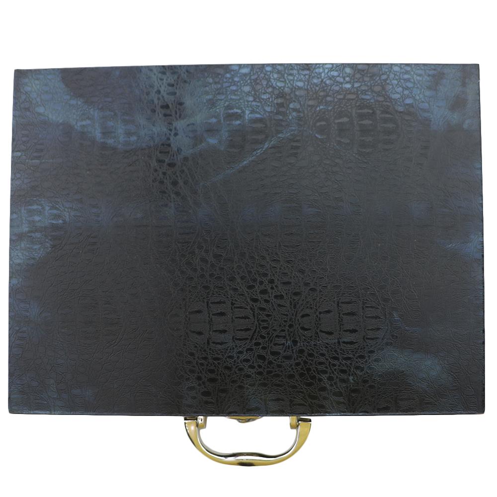 16 шт. Высококачественный роскошный набор столовых приборов Rainbow, вилка, нож, ложка, черный набор столовых приборов из нержавеющей стали с подарочной коробкой для отеля