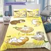 Floral Paws Collection Custom Name Pattern Bedding Quilt Set Quilt Cover Pillowcase Home Birthday Gift(1 * duvet cover + 2 * pillowcase, without core)