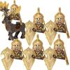 MOC Medieval Military Building Blocks Elven Warrior Orc Rohan Gondor Knight Character Set Animal Army Weapon Bow Crossbow Toy