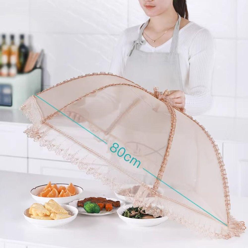 Сетчатый чехол для еды в виде зонтика, обеденный стол, организация, модная дышащая крышка для посуды