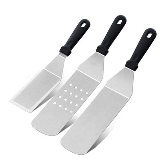 Нержавеющая Сталь Дырявая Лопатка Стейк Жареная Лопата Лопата Пицца Пилинг Кухонный Инструмент